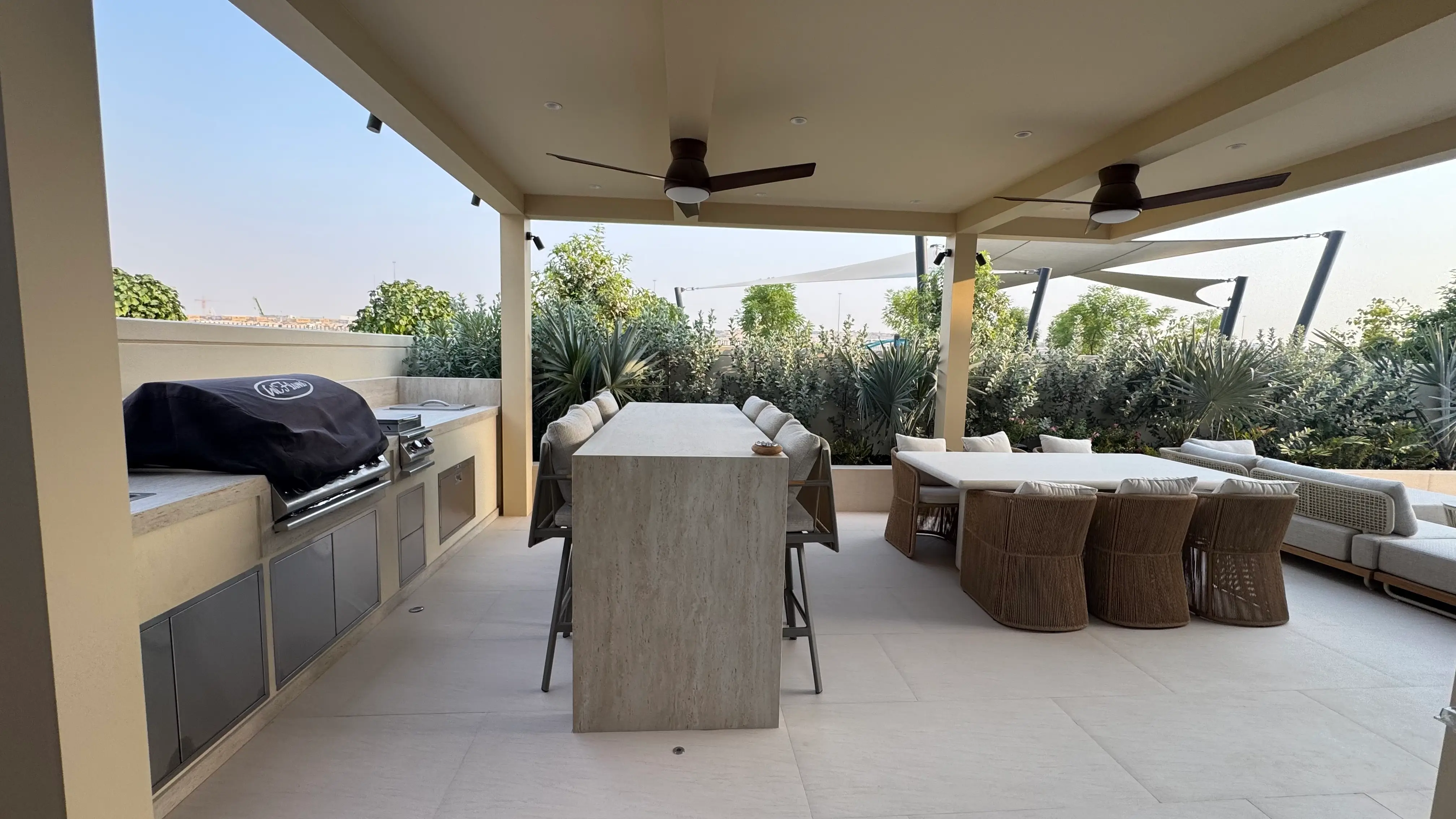 Delivered commercial terrace